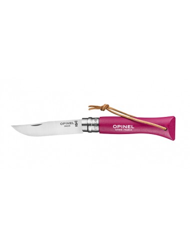 Klappmesser Opinel Baroudeur N&deg;06 Inox Himbeer