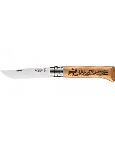 Klappmesser Opinel N&deg;8 Animalia Hirsch