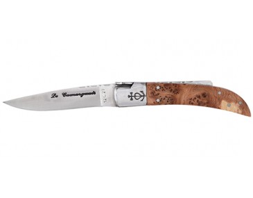 Klappmesser Camarguais Camarguais N&deg;10 geschmiedeter Dreizack mit Wacholdergriff