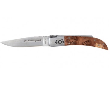 Klappmesser Camarguais Camarguais N&deg;12 geschmiedeter Dreizack mit Wacholdergriff