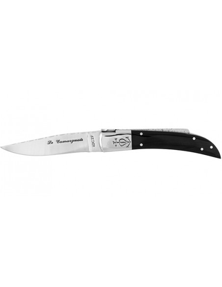 Klappmesser Camarguais Camarguais N&deg;12 geschmiedeter ziselierter Dreizack