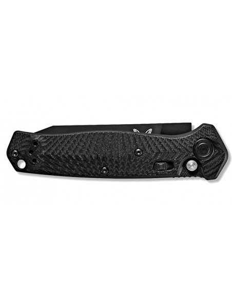 cuchillo plegable Benchmade Mediator lame Noire Lisse