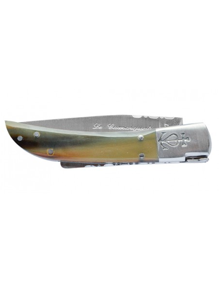 Cleaver Camarguais Camarguais N&deg;10 Trident soud&eacute; manche en Corne