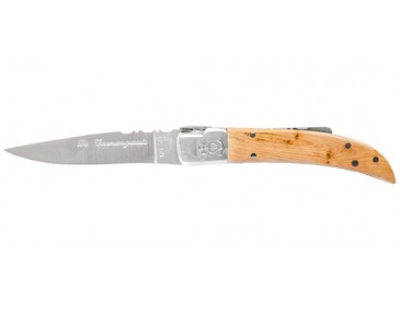 Klappmesser Camarguais Camarguais N&deg;10 Trident geschwei&szlig;t Griff aus Wacholder