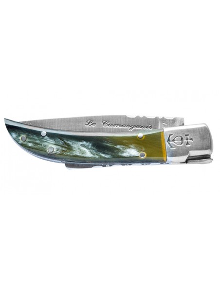Cleaver Camarguais Camarguais N&deg;12 Trident soud&eacute; manche en Corne