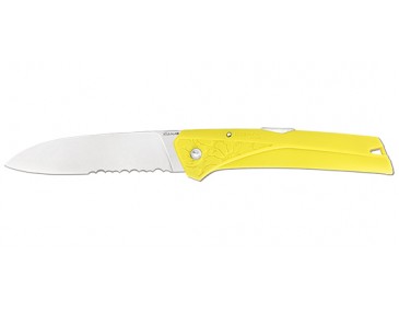 Klappmesser Florinox Kiana gelb gemischte Klinge