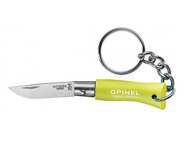 Schl&uuml;sselanh&auml;nger-Messer Opinel N&deg;02 Edelstahl Griff Hainbuche Anis