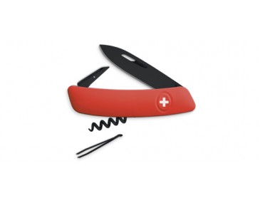 Schweizer Messer Swiza D01 ALLBLACK, rot