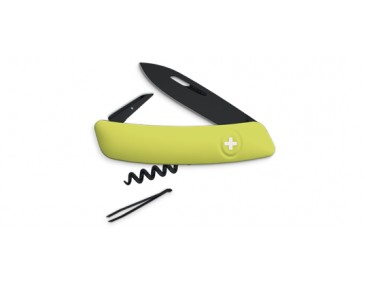 Schweizer Messer Swiza D01 ALLBLACK, moosgr&uuml;n
