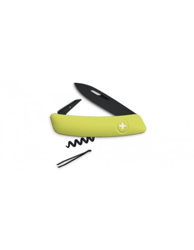 Schweizer Messer Swiza D01 ALLBLACK, moosgr&uuml;n