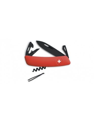 Couteau suisse Swiza D03 ALLBLACK, rouge