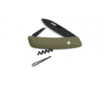 Schweizer Messer Swiza D01 ALLBLACK, oliv