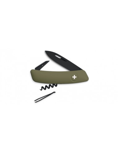 Cuchillo suizo Swiza D01 ALLBLACK, olive