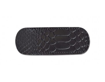 Pielcu Etui Blumenleder Schlangenmuster schwarz