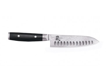 Japanisches Santoku-Messer Yaxell RAN - Santoku mit Kullen