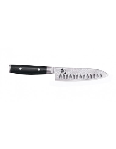 Giapponese Santoku Yaxell RAN - Santoku alv&eacute;ol&eacute;