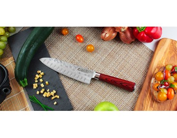 Japanisches Santoku-Messer Wusaki Pakka - Santoku-Messer 2