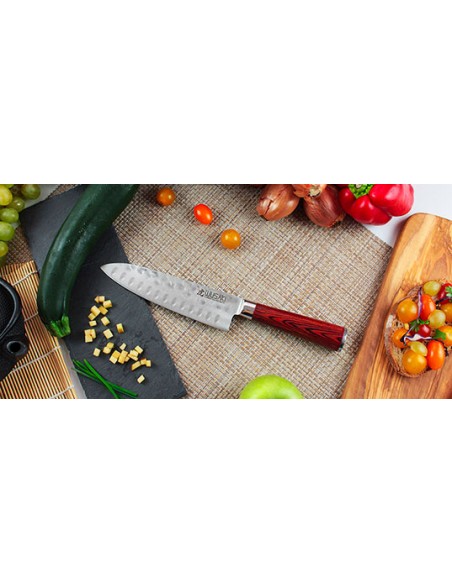Japanisches Santoku-Messer Wusaki Pakka - Santoku-Messer