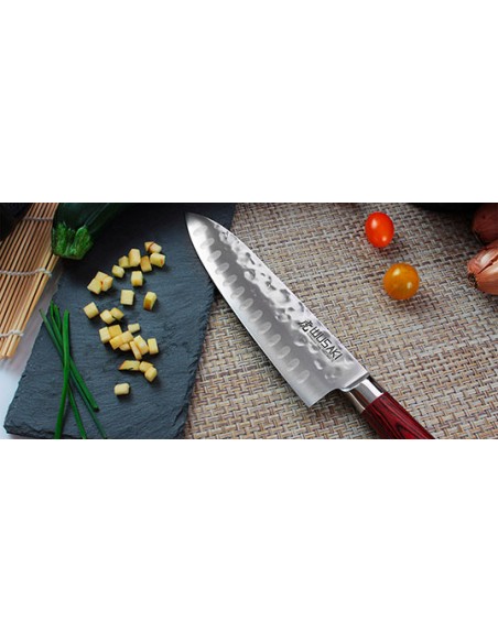 Japanisches Santoku-Messer Wusaki Pakka - Santoku-Messer