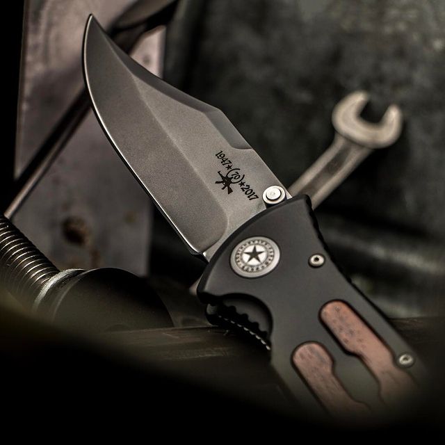 couteau fixe drop point